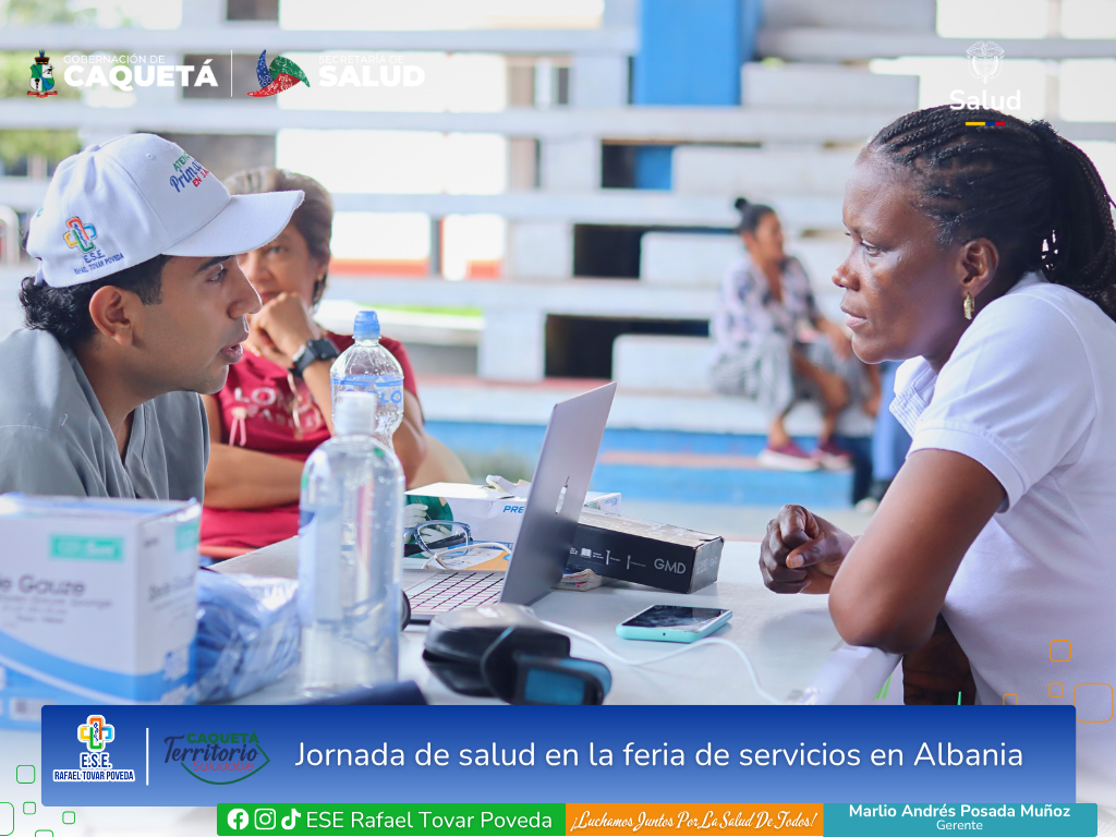 Jornada de Salud en la Feria de Servicios en el municipio de Albania.
