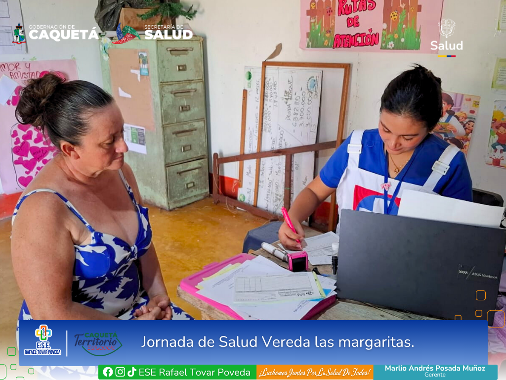 Jornada de salud en la vereda Las Margaritas Albania.